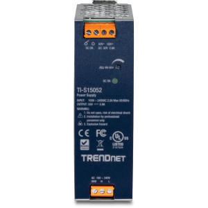 TRENDnet TI-S15052 150W Industrial DIN Rail Power Supply, PFC, 52V Output